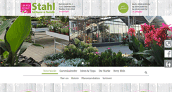 Desktop Screenshot of floristik-gaertnerei-stahl.de
